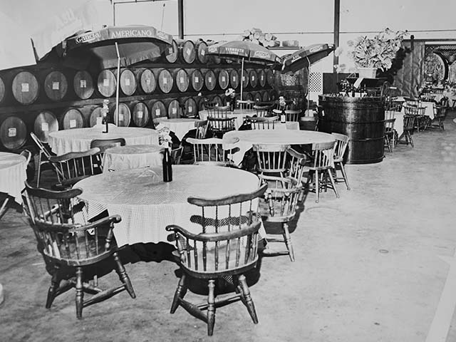 Historical photo of Maddalena Restaurant dining room