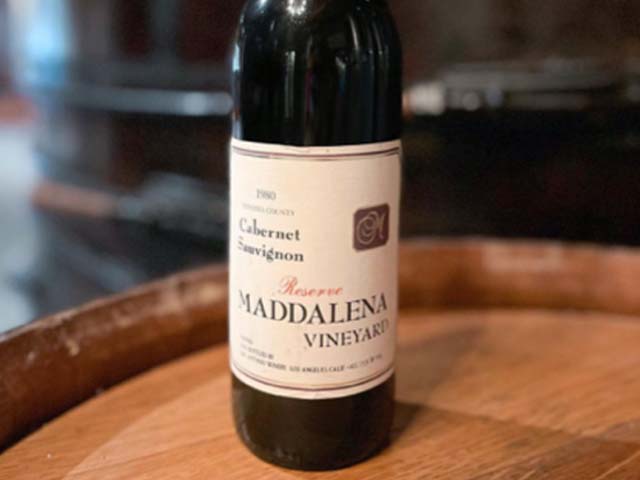 Original Maddalena wine label