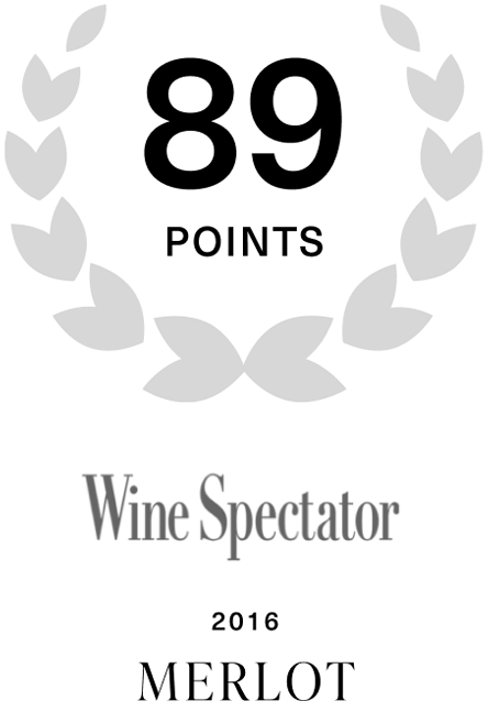 Wine Spectator Accolade Maddalena Merlot 89 Points